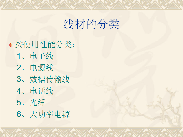 线材的分类